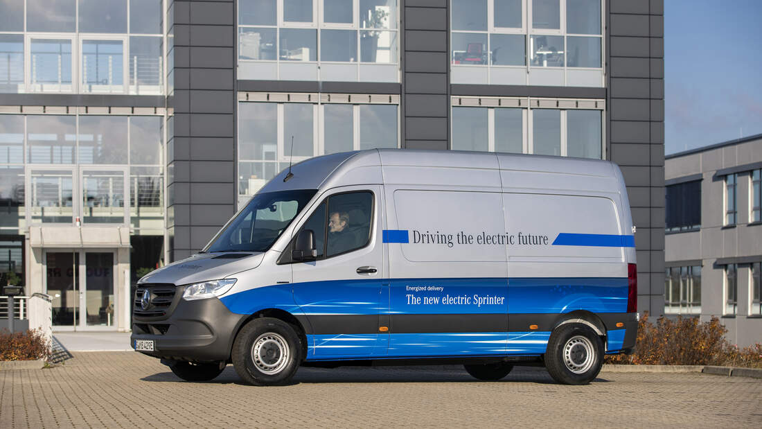 Mercedes e-Sprinter Transporter mit Elektroantrieb
