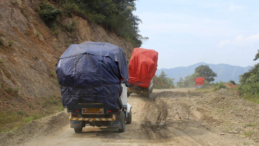 Mobile Menschen in Asien