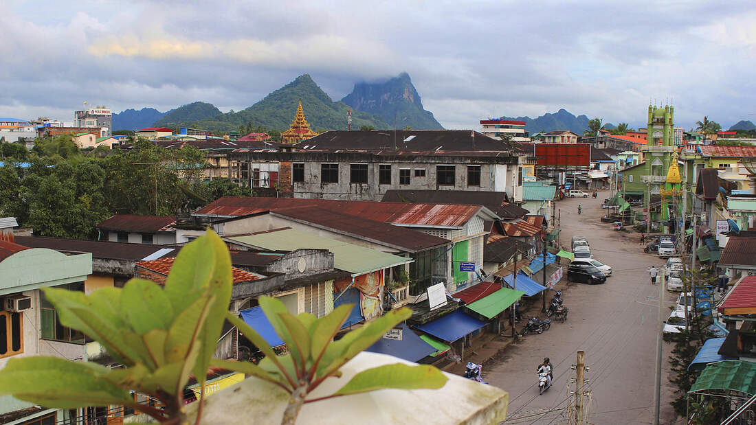 Mobile Menschen in Asien