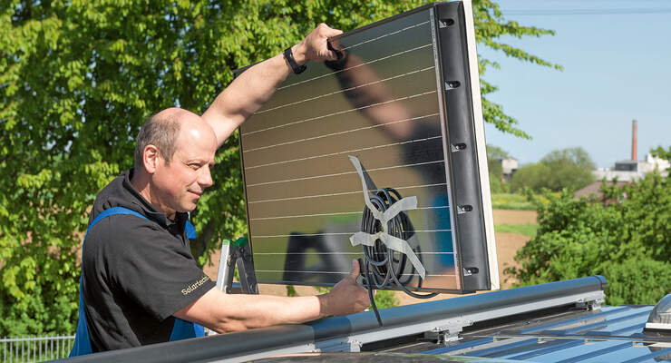 Montage Solaranlage