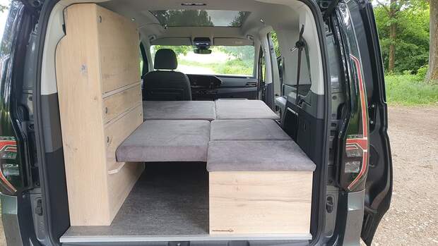 Natürliche Reisemobile Caddy - Bett