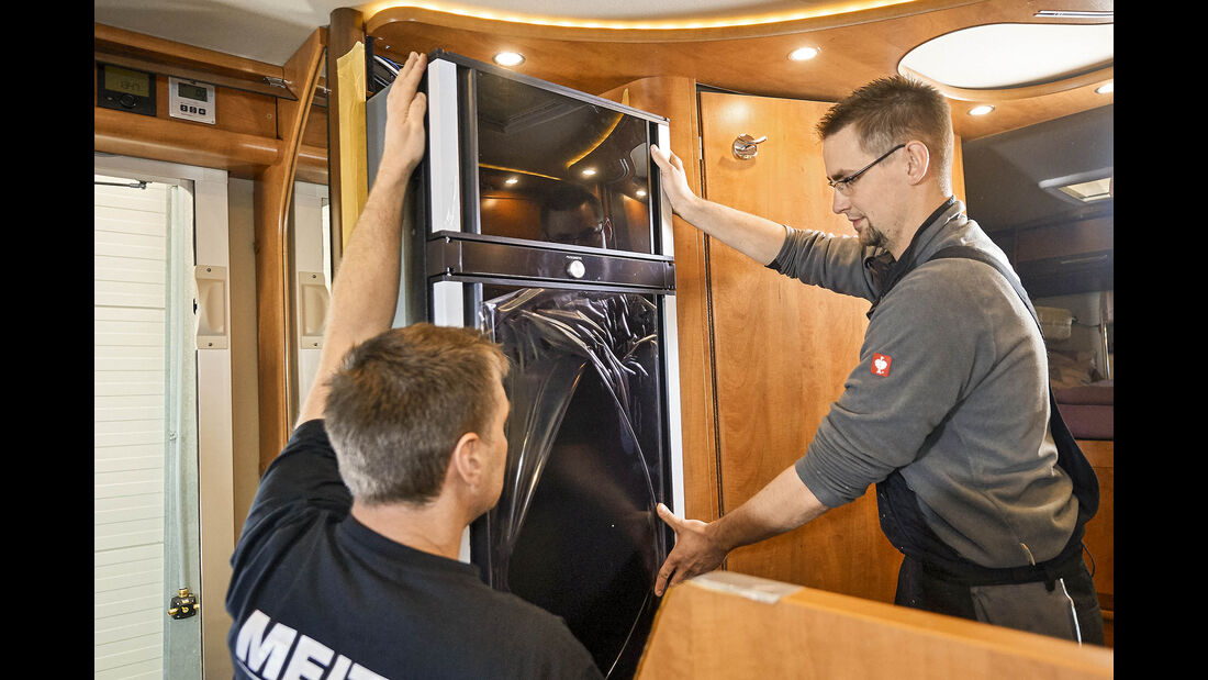 Reisemobile optimieren Kühlschrank austauschen