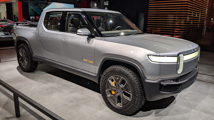 E Studie Rivian R1t Elektro Pick Up Mit Kuchenmodul Promobil