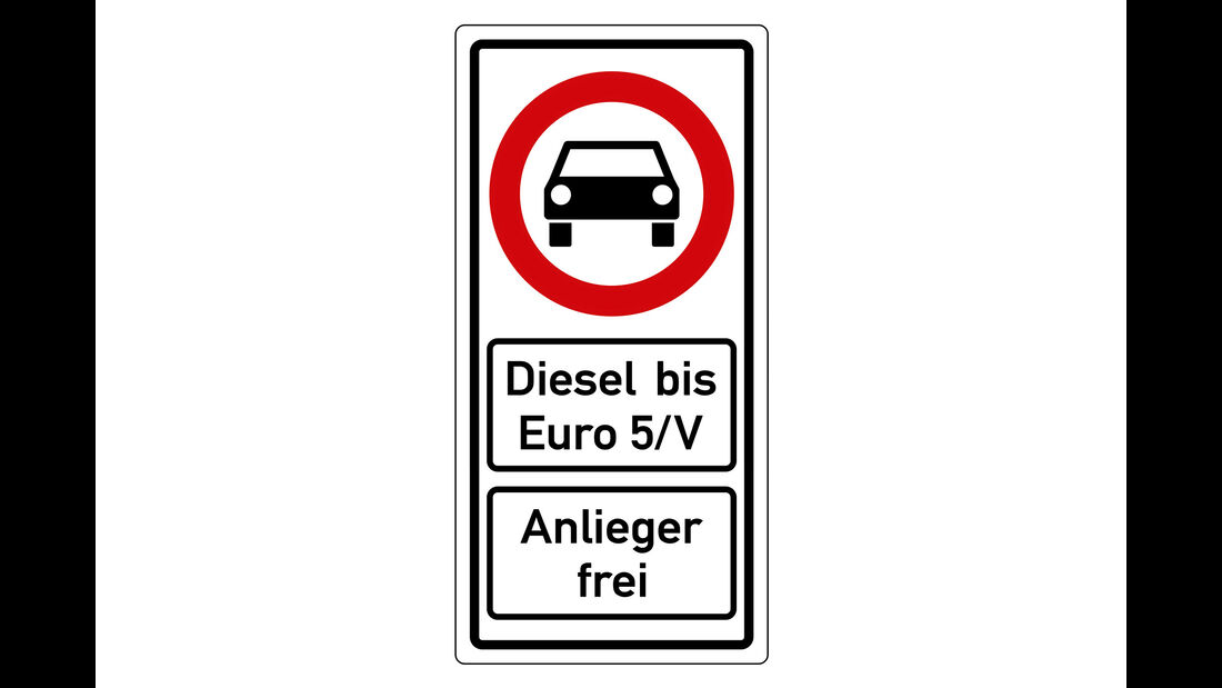 Schild Dieselfahrverbot