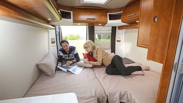 Schlafzimmer im Malibu Van 600 LE