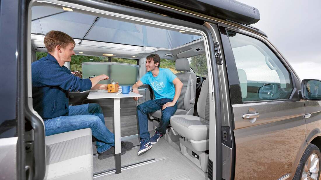 Sitzgruppe beim VW California