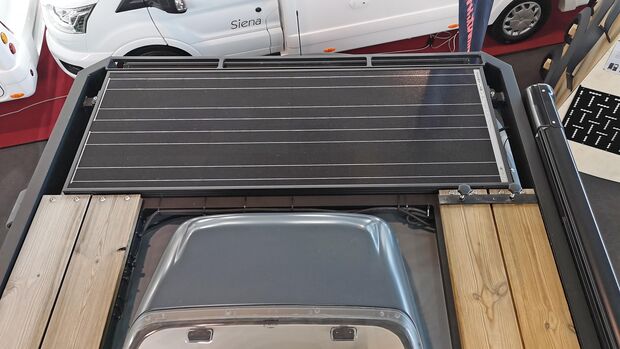 Solarpanel, Fahrzeugdach von oben