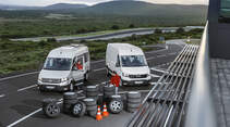 Somerreifentest, VW Crafter, MAN TGE-Kastenwagen