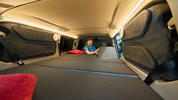 Spacecamper Modular Serial 7 VW T7 Multivan Bett
