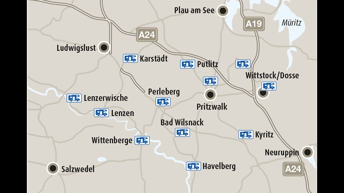 Stellplatz-Fokus Brandenburg Plan Stellplätze