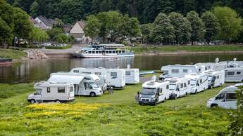 Stellplatz am Campingplatz Hessen