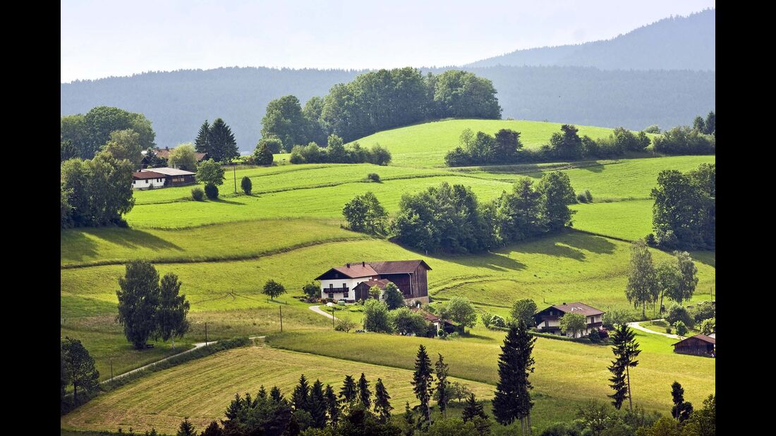 Südbayern Natur und Häuser