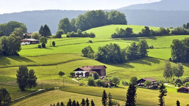 Südbayern Natur und Häuser