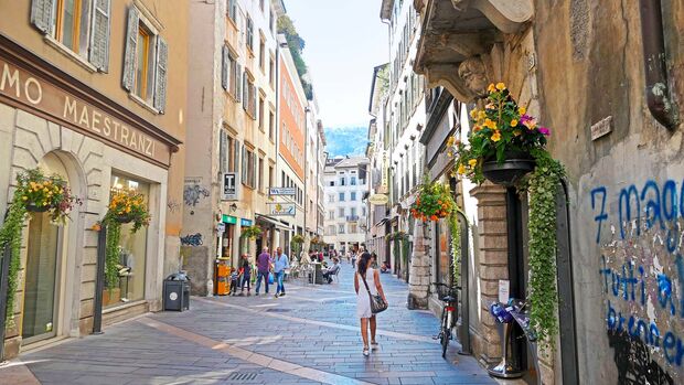Trient ist die Kapitale des Trentino und drittgrößte Stadt der Alpen