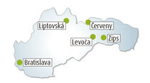 Übersichtskarte Slowakei