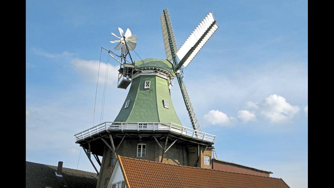 Untere Elbe Altes Land Mühle Venti Amica in Hollern-Twielenfleth