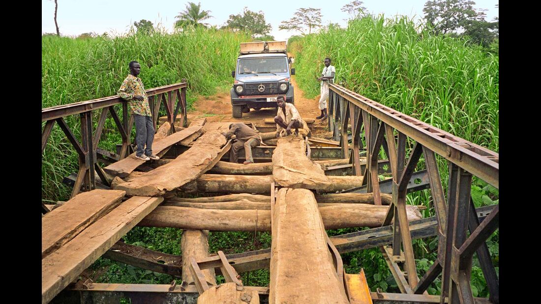 Unzählige Brücken gilt es in Afrika zu überwinden