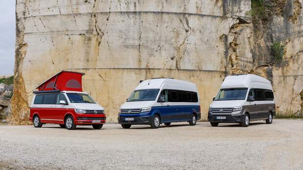 VW California Familie: Grand California, T6, Crafter (2019)