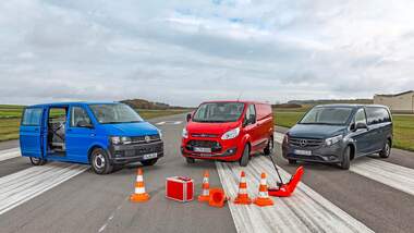 VW T6, Ford Transit und Mercedes Vito