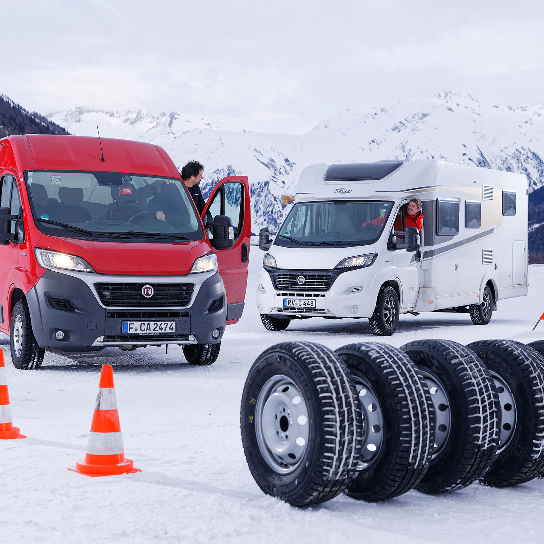 2018: | Wohnmobile 7 promobil Winterreifen-Test für Winterpneus