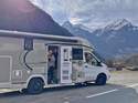Wohnmobil in den Alpen