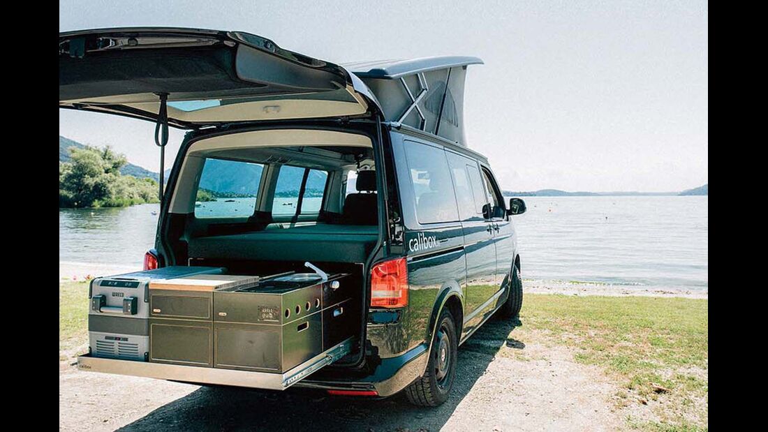 calibox - modular - camping - ausbau - t5 t6 - california beach - multivan