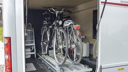 Linnepe Scooter Rack 10 Fahrradhalter für die Wohnmobil-Heckgarage | promobil
